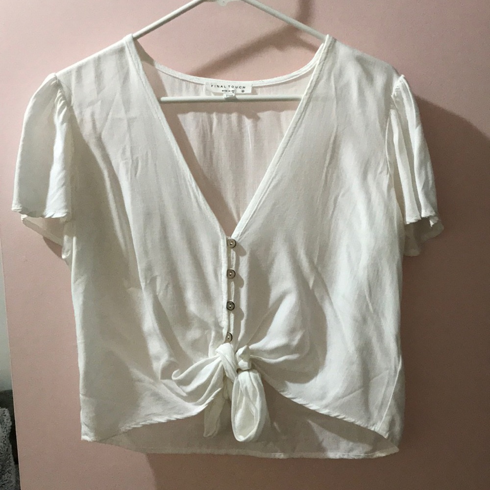 Flowy White top